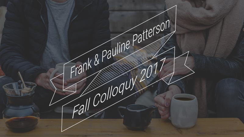 Frank & Pauline Patterson Fall Colloquy with British Baptist Theologian Stephen R. Holmes